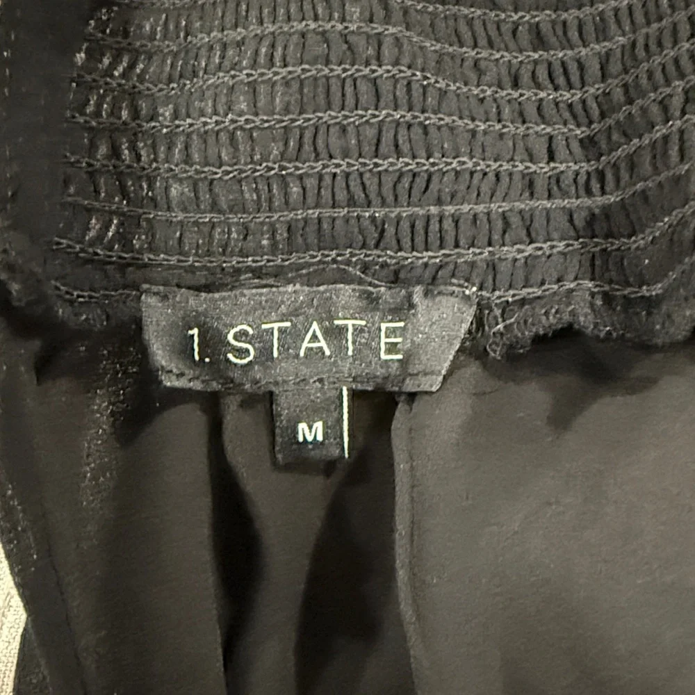 1. State Black Ruffled Mini Dress - Picture 2 of 3